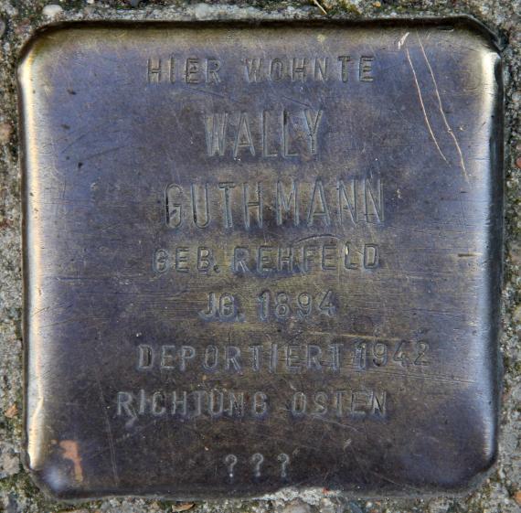Stolperstein Strausberger Str 35 (Frhai) Wally Guthmann