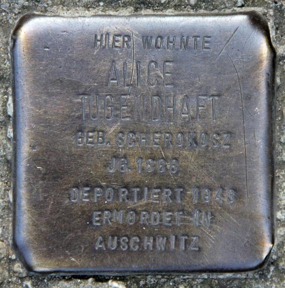 Stolperstein Strausberger Str 39 (Frhai) Alice Tugendhaft