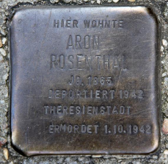Stumbling Stone Strausberger Str 39 (Frhai) Aron Rosenthal