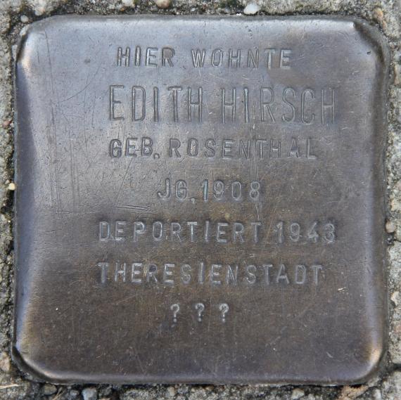 Stolperstein Strausberger Str 39 (Frhai) Edith Hirsch