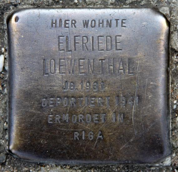 Stolperstein Strausberger Str 39 (Frhai) Elfriede Loewenthal