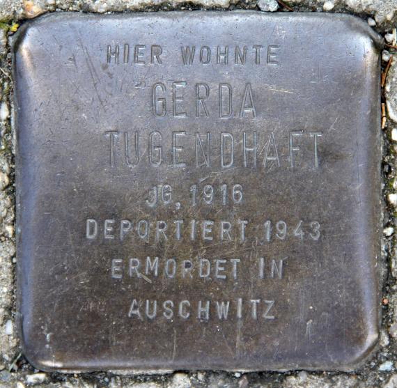 Stolperstein Strausberger Str 39 (Frhai) Gerda Tugendhaft