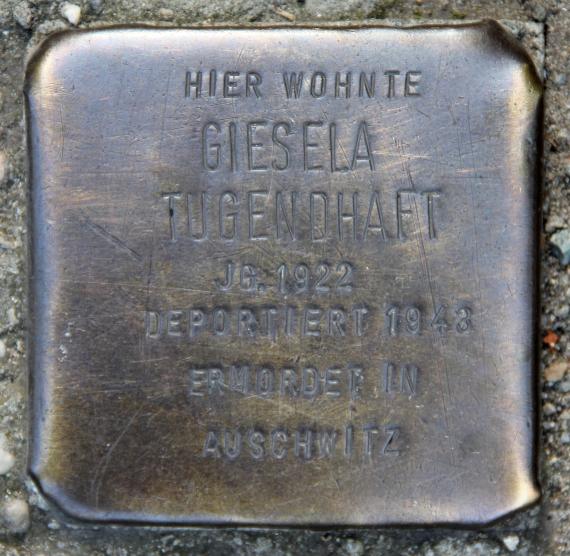 Stolperstein Strausberger Str 39 (Frhai) Giesela Tugendhaft
