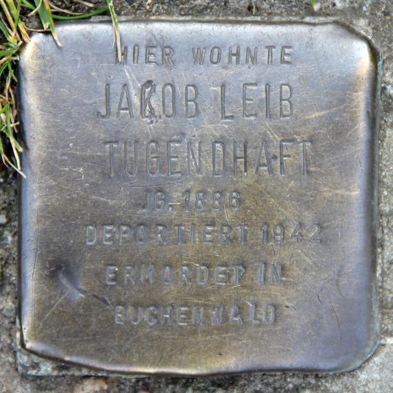 Stolperstein Strausberger Str 39 (Frhai) Jakob Leib Tugendhaft