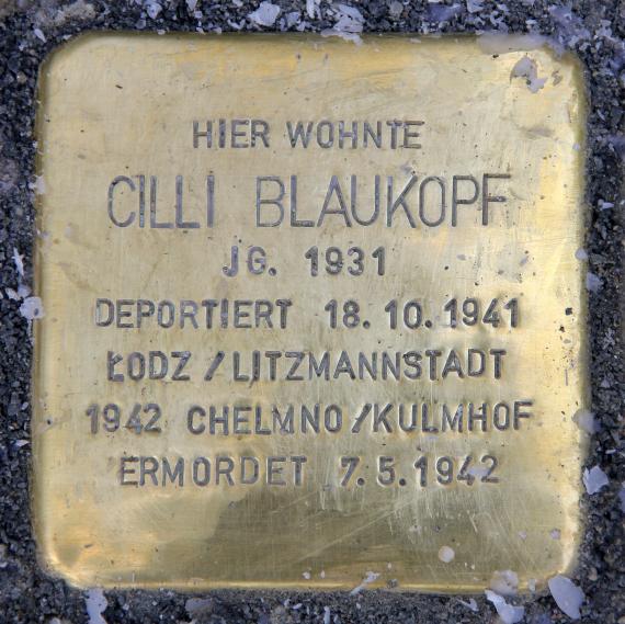 Stolperstein Swinemünder Str 125 (Mitte) Cilli Blaukopf