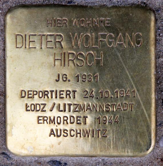 Stolperstein Tauentzienstr 7 (Schön) Dieter Wolfgang Hirsch