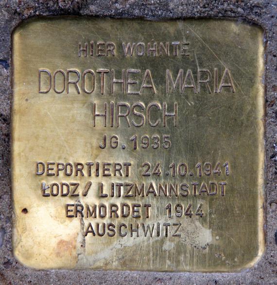 Stolperstein Tauentzienstr 7 (Schön) Dorothea Maria Hirsch