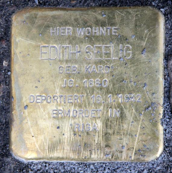 Stolperstein Tauentzienstr 7 (Schön) Edith Seelig