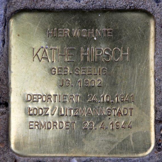Stolperstein Tauentzienstr 7 (Schön) Käthe Hirsch