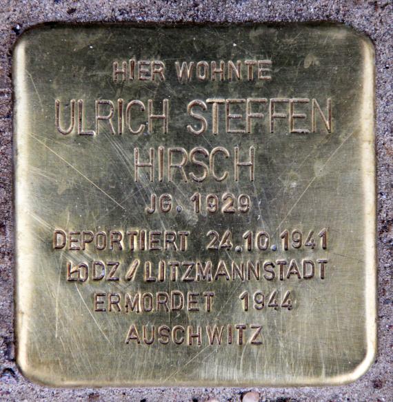 Stolperstein Tauentzienstr 7 (Schön) Ulrich Steffen Hirsch