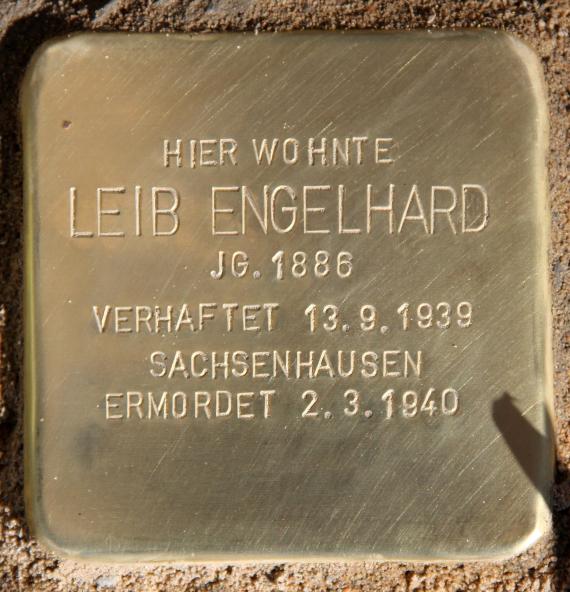 Stolperstein Torstr 89 (Prenz) Leib Engelhard