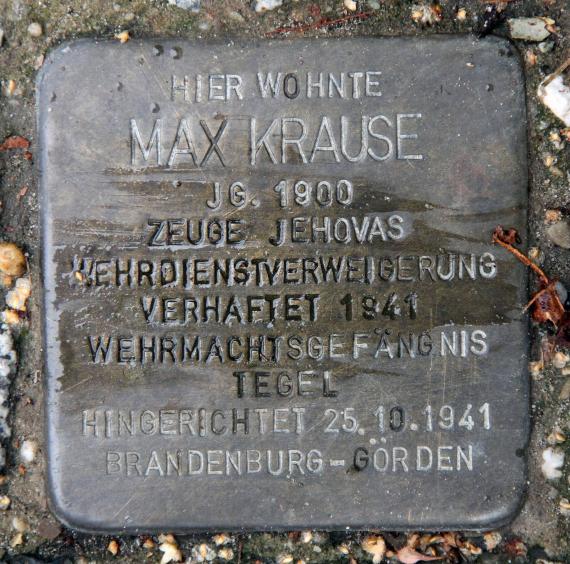 Stolperstein Treuchtlinger Str 10 (Schön) Max Krause