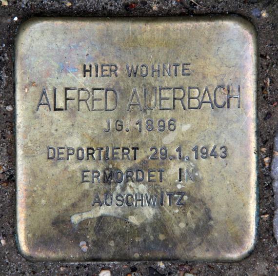 Stolperstein Treuchtlinger Str 11 (Schön) Alfred Auerbach