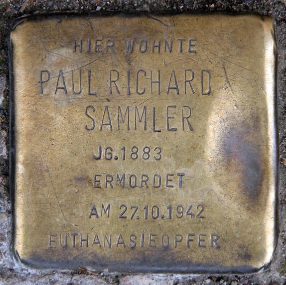 Stolperstein Wühlischstr 32 (Friedh) Paul Richard Sammler