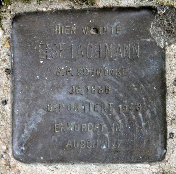 Stolperstein Wallstr 70 (Mitte) Else Lachmann