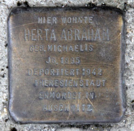 Stolperstein Wallstr 84 (Mitte) Herta Abraham