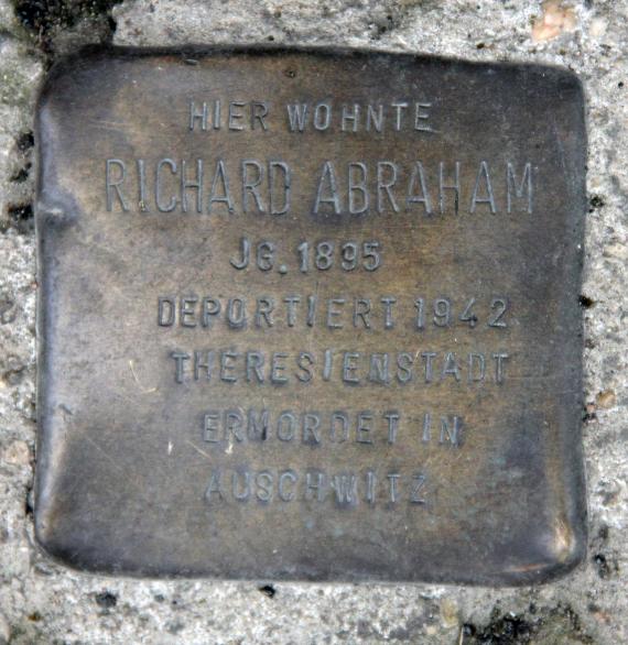 Stolperstein Wallstr 84 (Mitte) Richard Abraham