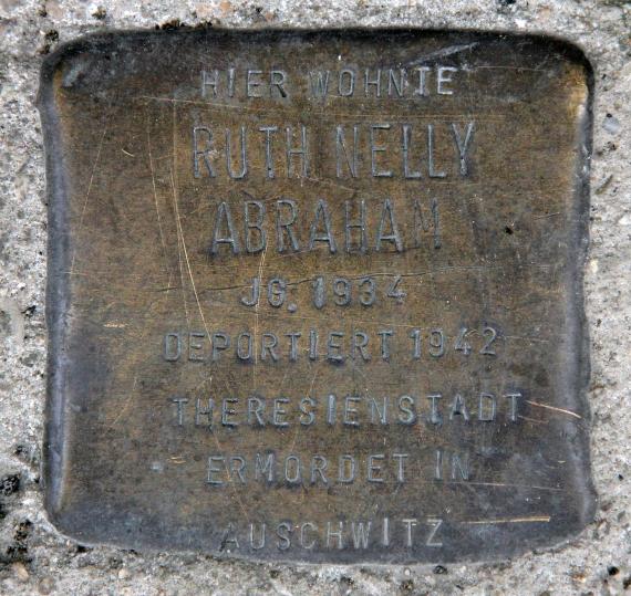 Stolperstein Wallstr 84 (Mitte) Ruth Nelly Abraham