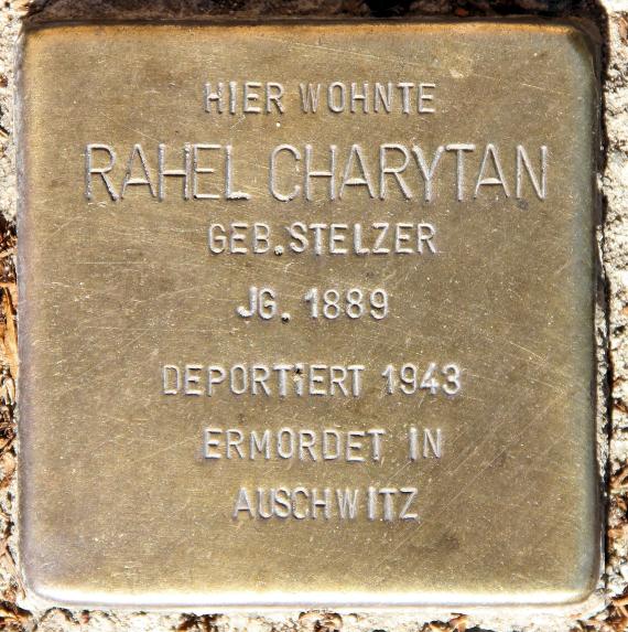 Stolperstein Wandlitzstr 13 (Karlh) Rahel Charytan