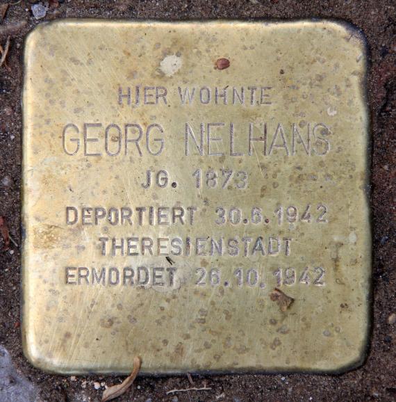Stumbling Stone Wandlitzstr 49 (Karlh) Georg Nelhans