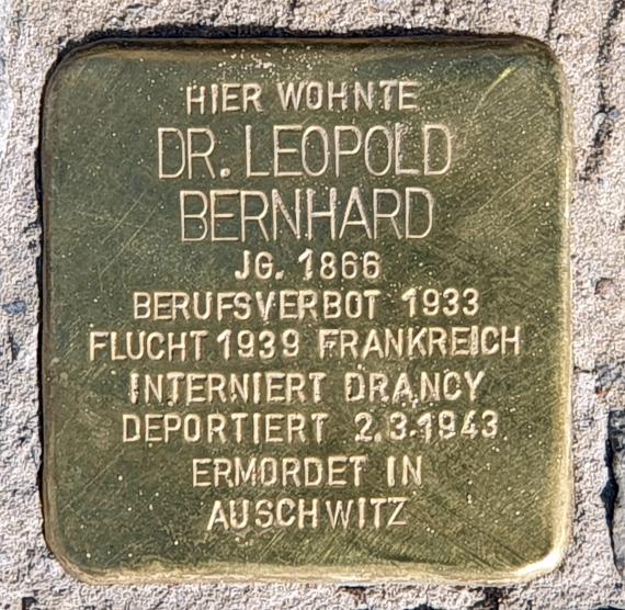 Stolperstein Weinmeisterstr 9a (Mitte) Leopold Bernhard