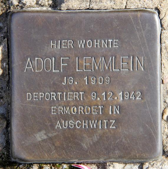 Stolperstein Weinstr 32 (Frhai) Adolf Lemmlein