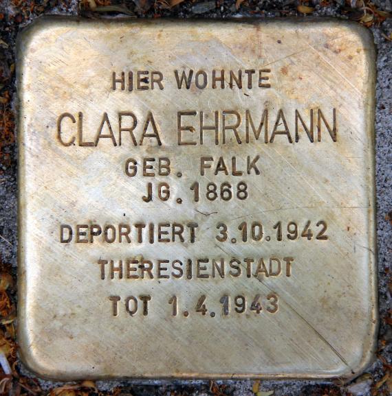 Stolperstein Wendenschloßstr 172 (Köpen) Clara Ehrmann