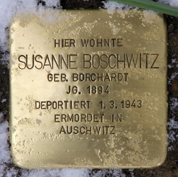 Stolperstein Winsstr 16 (Prenz) Susanne Boschwitz