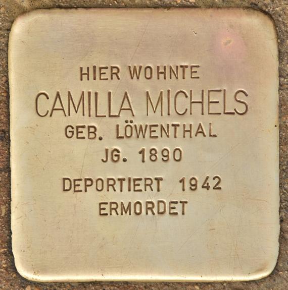 Stumbling stone for Camilla Michels (Bad Kissingen)