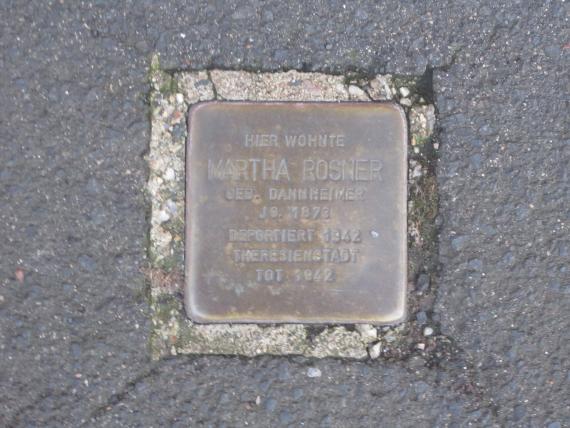 Stumbling stone for Rosner Martha (Bad Kissingen) - 20170303-011
