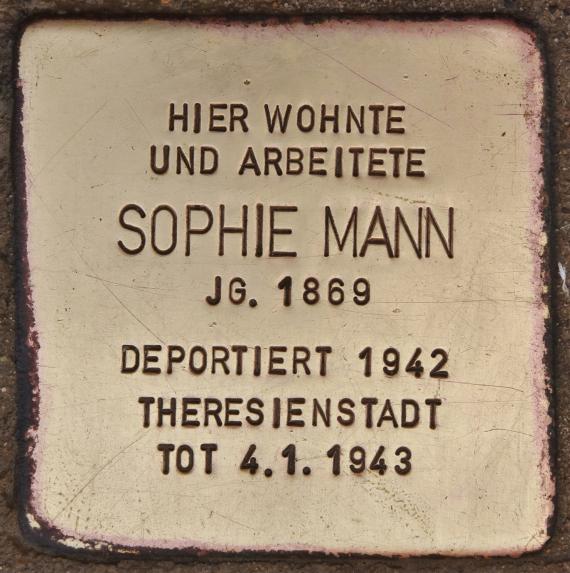 Stumbling stone for Sophie Mann (Bad Kissingen)