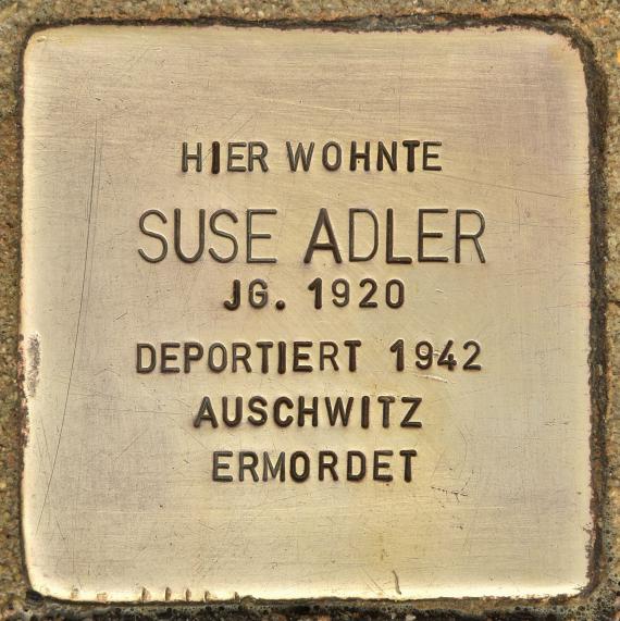 Stumbling block for Suse Adler (Bad Kissingen)