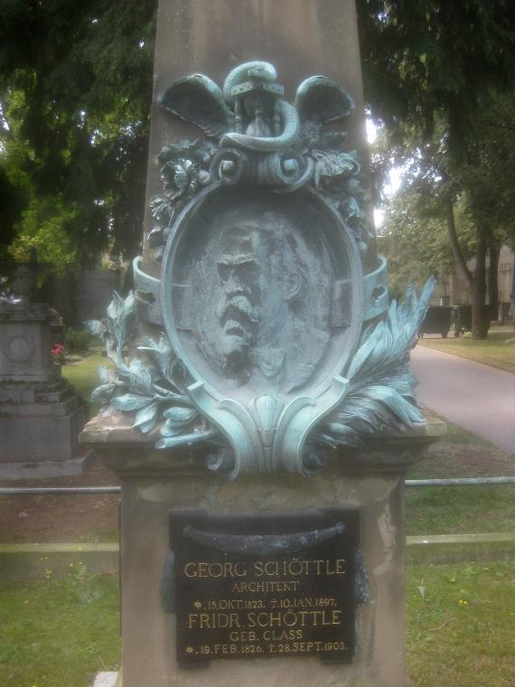 Stuttgart, Pragfriedhof, Grab von Georg Schöttle