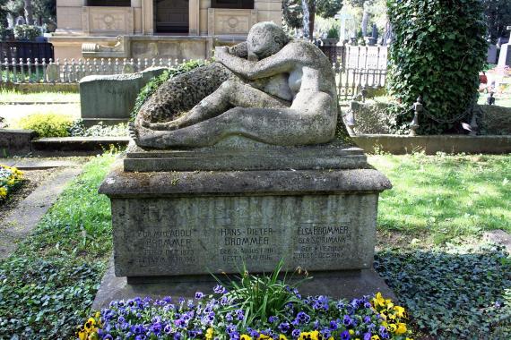 Stuttgart Pragfriedhof Grab Familie Brommer