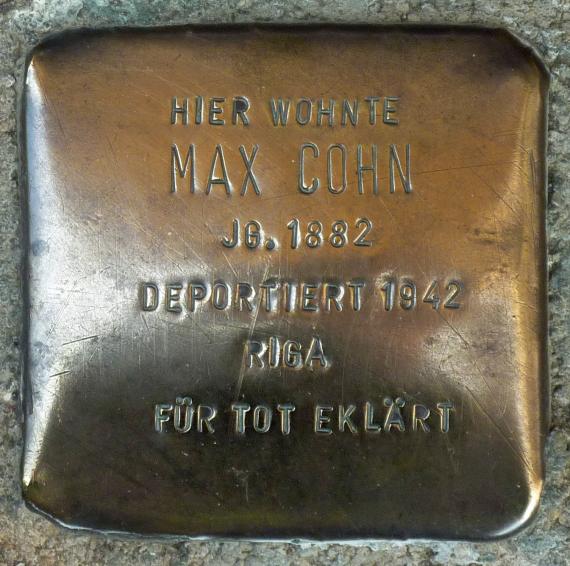 Archenholdstraße 39, Stolperstein, Berlin-Friedrichsfelde, 384-489