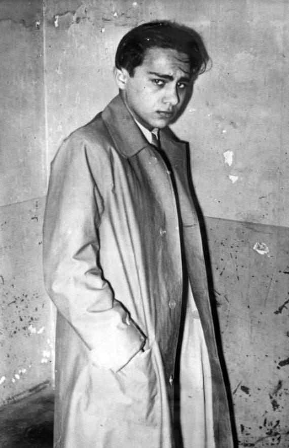 Herschel Feibel Grynszpan after his arrest by the French police (1938)
