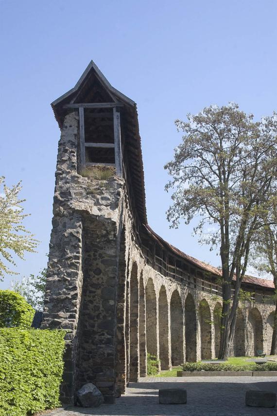 Sparbögen der Stadtmauer in Butzbach/Hessen