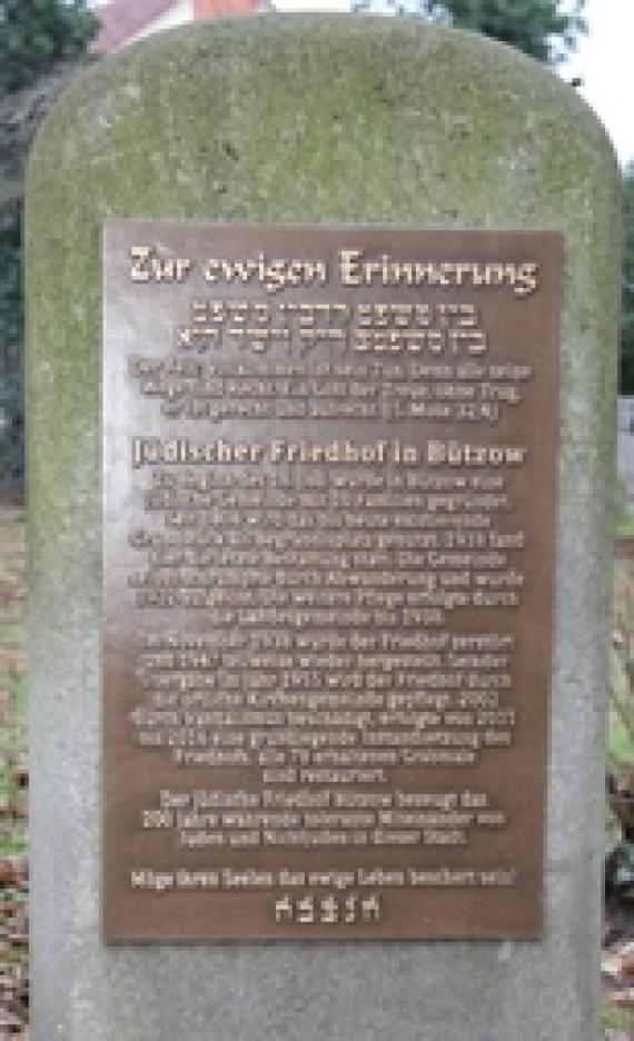 Memorial stone Bützow 2