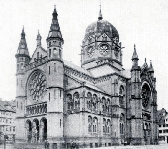 New synagogue in Hanover around 1885