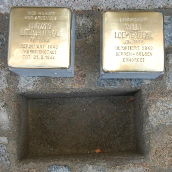 Ludwig and Willi Loewenthal, Stolpersteine, Bad Kissingen