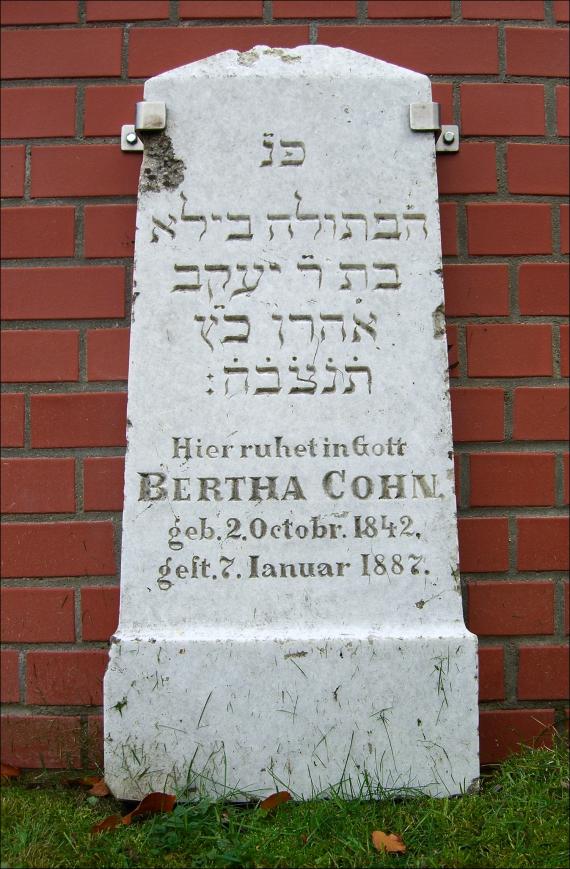 Plau am See Jewish cemetery (2008) Bertha Cohn