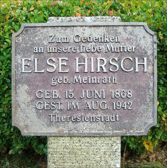 Plau am See Jewish cemetery (2008) Else Hirsch