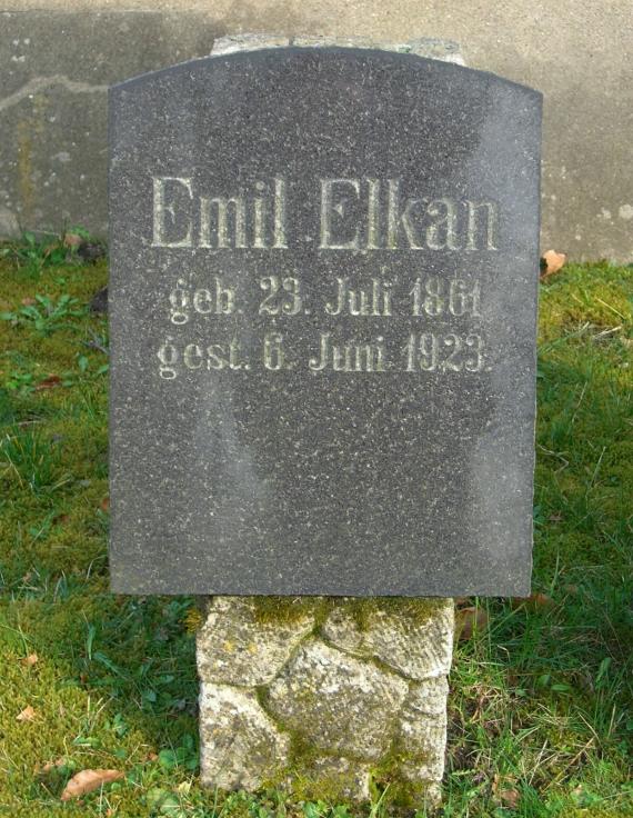 Plau am See Jewish cemetery (2008) Emil Elkan