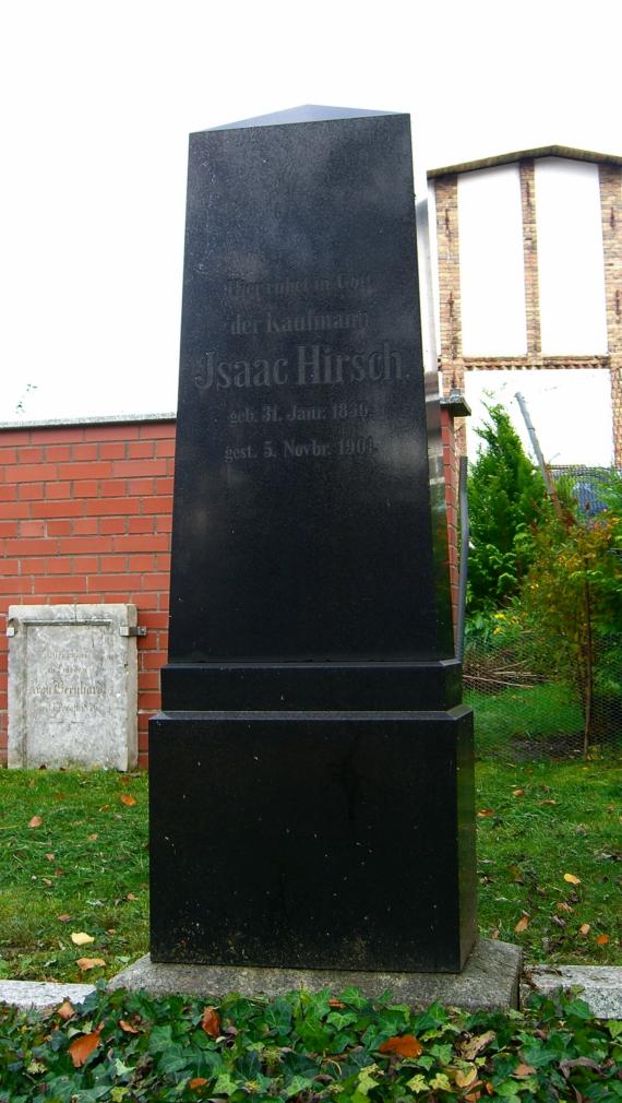 Plau am See Jewish cemetery (2008) Isaac Hirsch