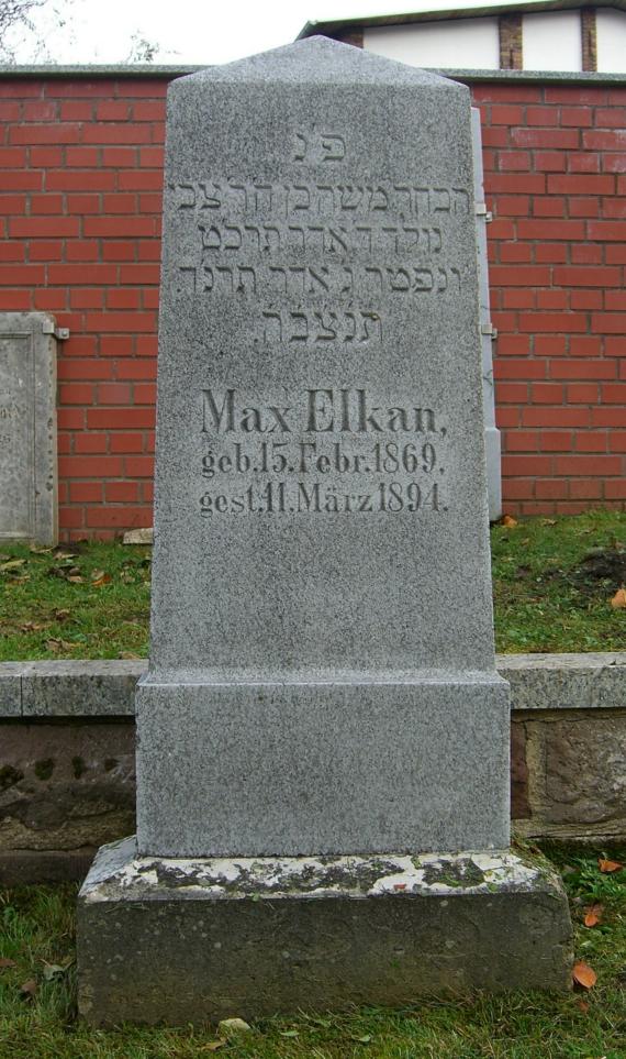 Plau am See Jewish cemetery (2008) Max Elkan