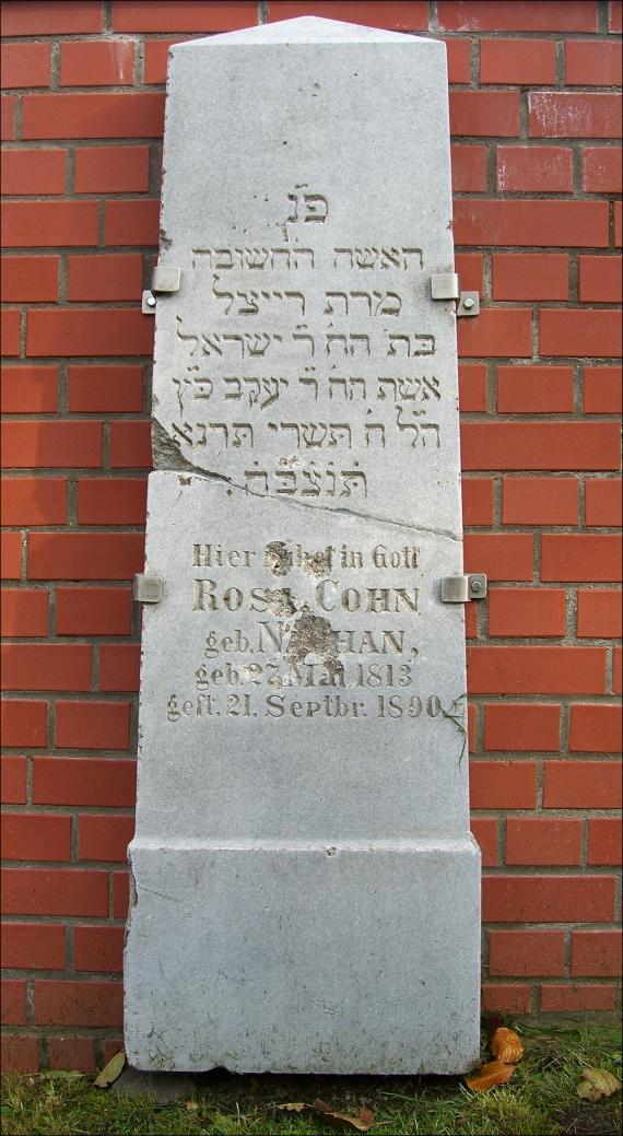 Plau am See Jewish cemetery (2008) Rosa Cohn