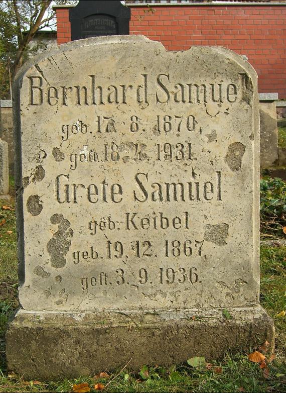 Plau am See Jewish cemetery (2008) Samuel