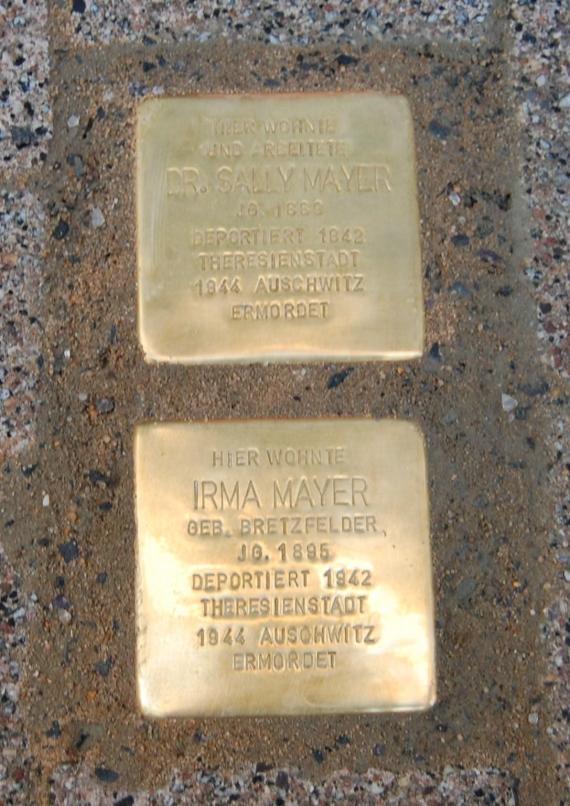 Sally and Irma Mayer, Stolperstein, Bad Kissingen