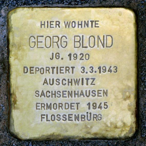 Stolperstein.Friedrichshain.Georgenkirchstraße 4.Georg Blond.2428
