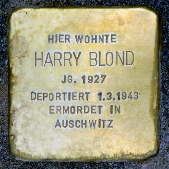 Stolperstein.Friedrichshain.Georgenkirchstraße 4.Harry Blond.2435